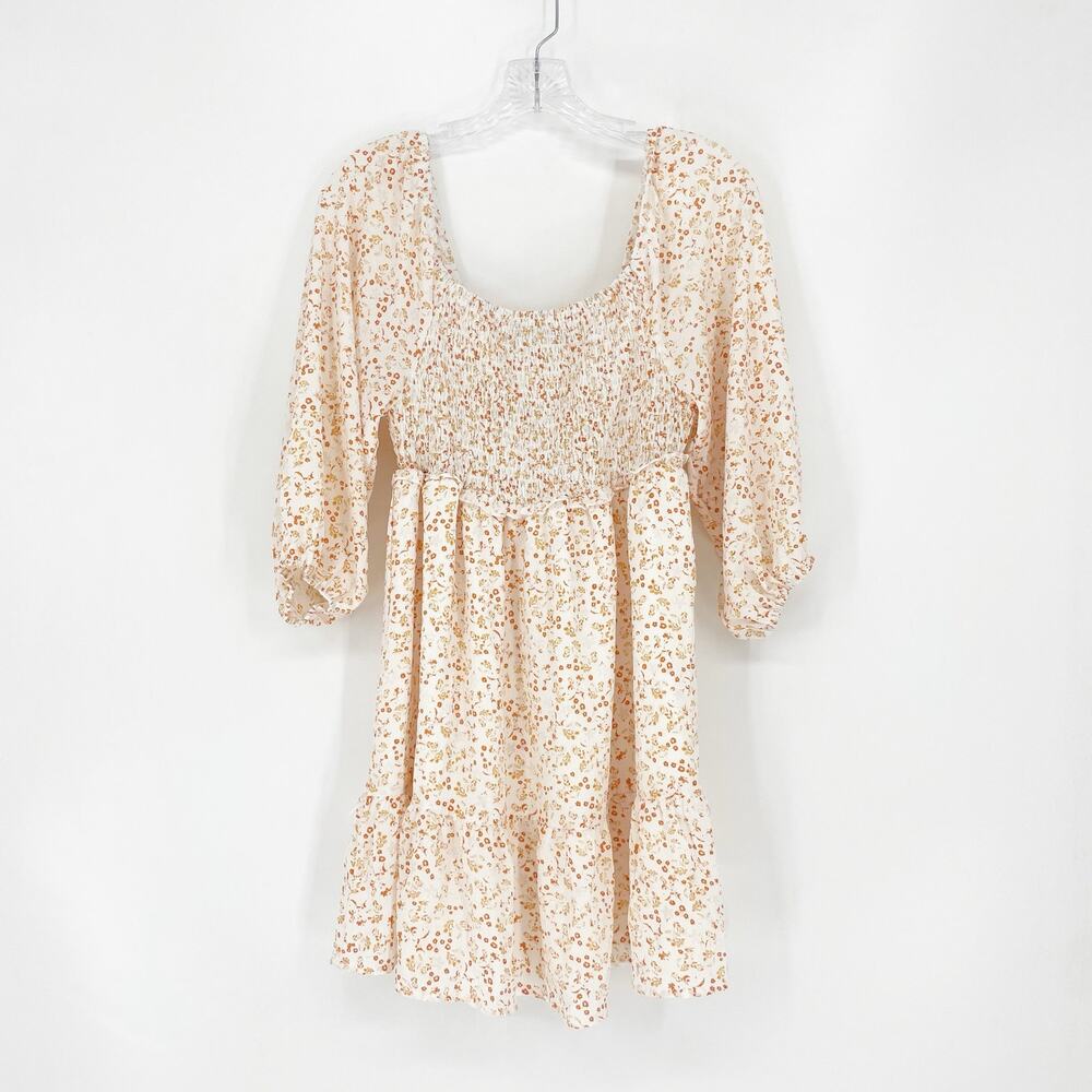 Dokotoo Ruched Floral Mini Dress Size Small